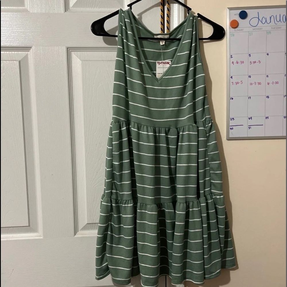 Green Stripe Dress